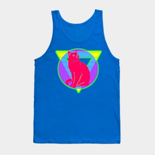 Retro style design with Cat Tank Top